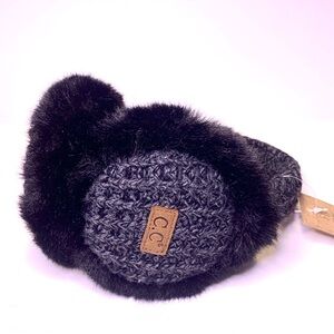 Cozy Black Faux Fur Earmuffs